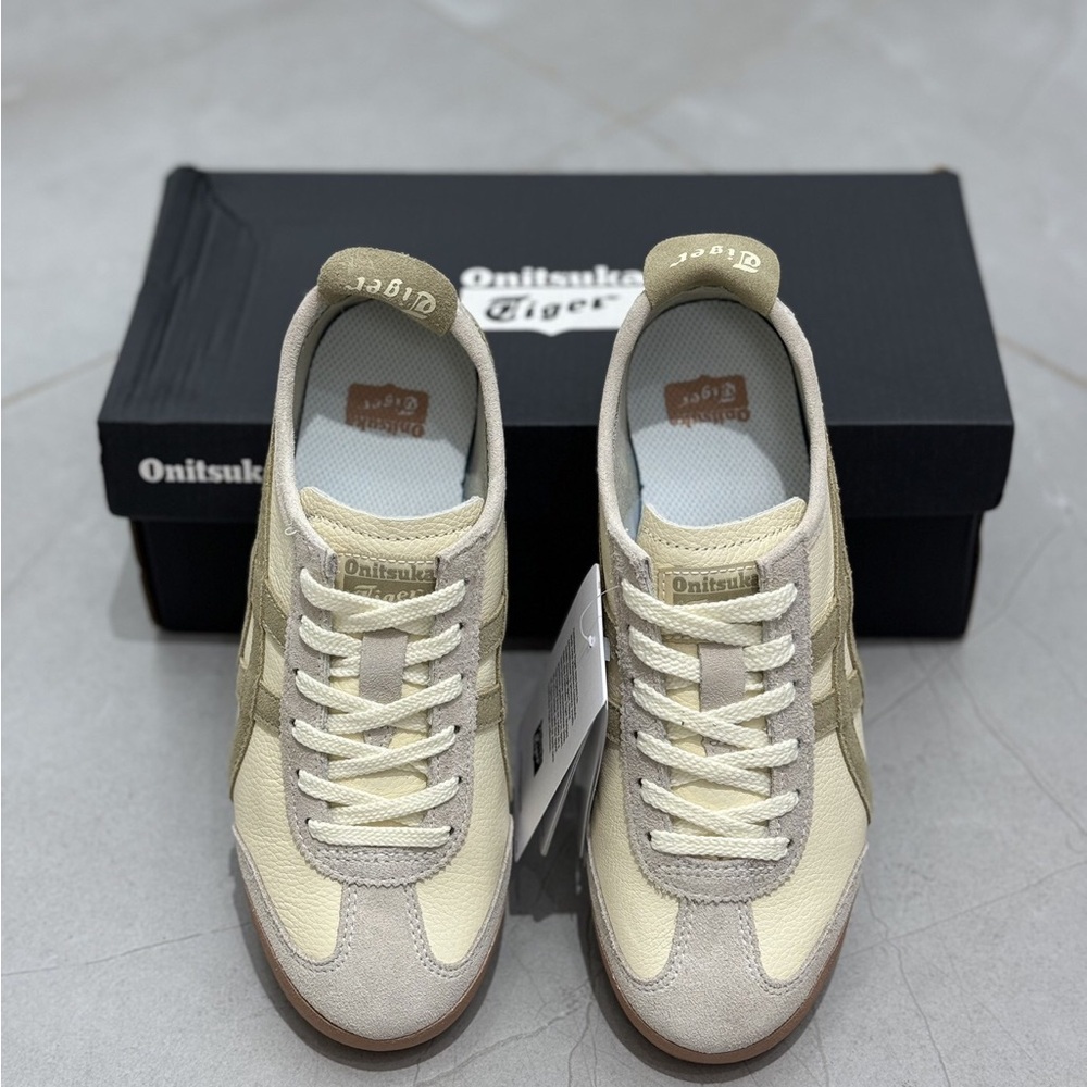 Onitsuka Tiger Mexico 66 Cream Beige Sneakers Women Casual Shoes - Picture 5 of 7